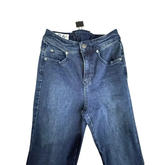 WE THE FREE people CRVY bell bottom jeans size 26 lace up detail in back - Picture 3 of 9